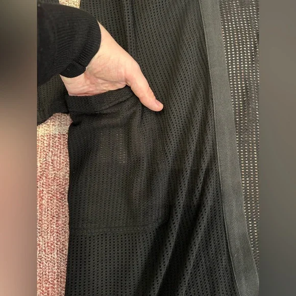 XCVI wearables long fishnet hoodie cardigan jacket like new size large - Picture 2 of 10